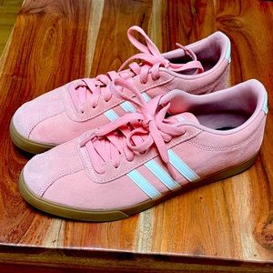 Adidas pink sneakers only worn once!